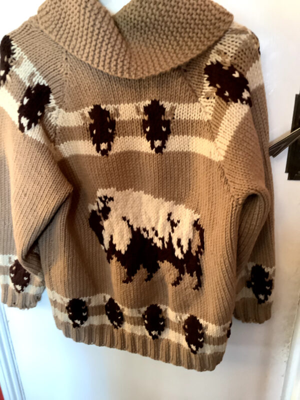 1950s American Style Woollen Zip-Up Cardigan - Image 2