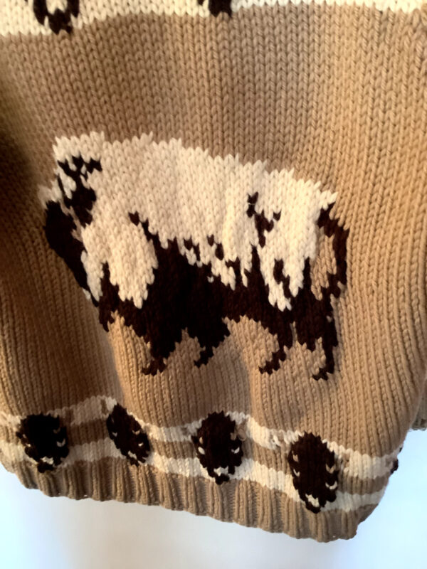 1950s American Style Woollen Zip-Up Cardigan - Image 3