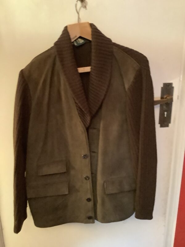1960s Carnaby Street Suede And Woollen Cardigan Jacket By Adom