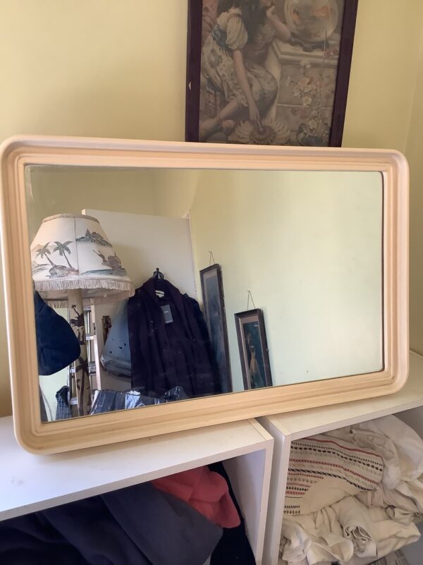 1970s Plastic Framed Dressing Table Mirror