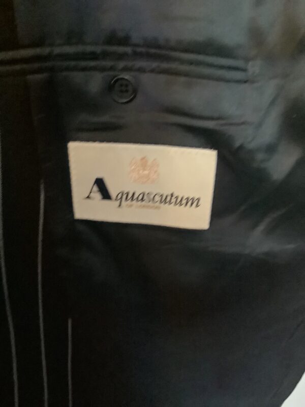 Acquascutim Pin Stripe Suit Circa 2000 Vintage - Image 4