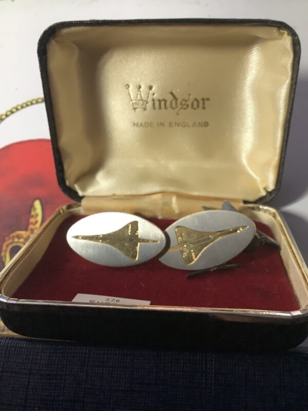 Concorde Cufflinks Pair Of Metal Cufflinks