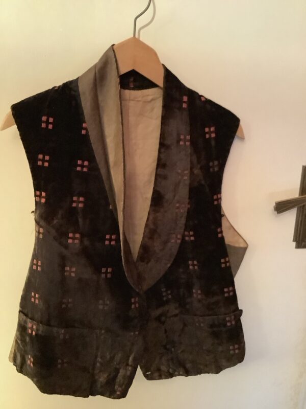 Edwardian Waistcoat In Brown Velvet - Image 6