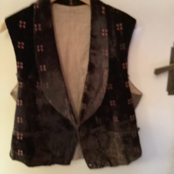 Edwardian Waistcoat In Brown Velvet - Image 4