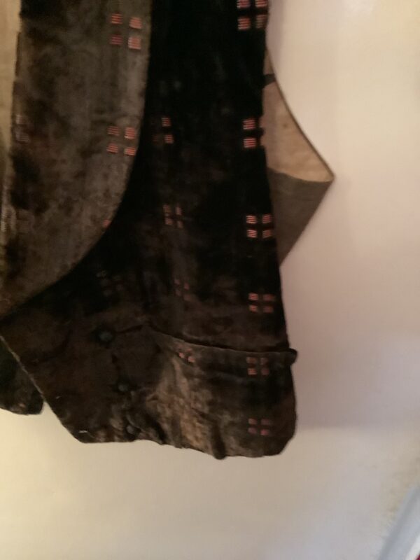 Edwardian Waistcoat In Brown Velvet - Image 5