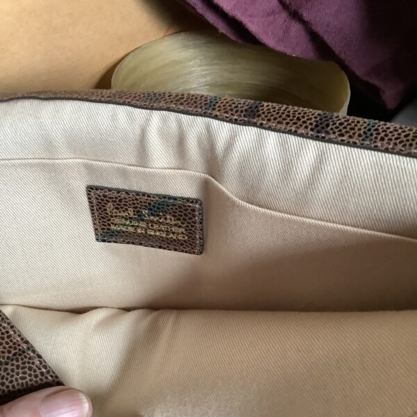 Vintage Paul Smith Briefcase In Shiny Leather - Image 2