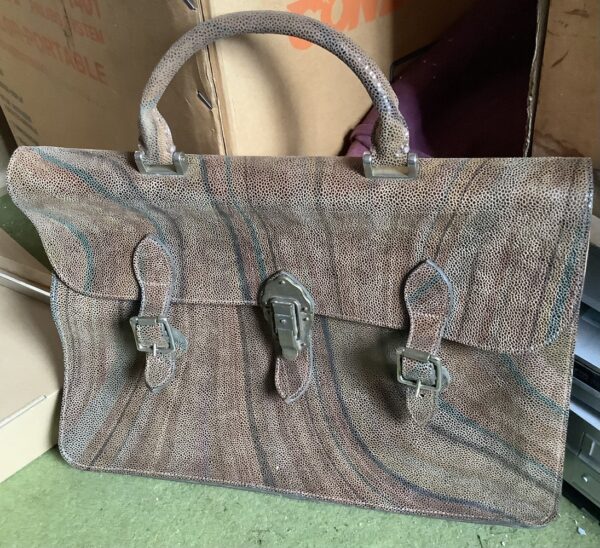 Vintage Paul Smith Briefcase In Shiny Leather - Image 4